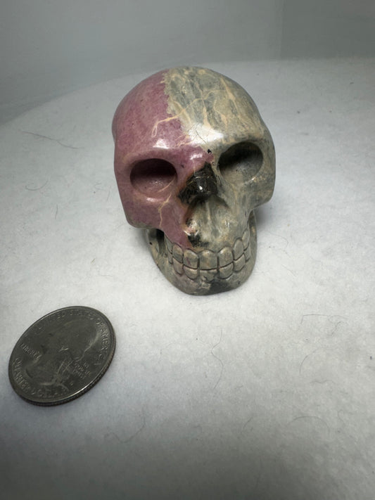PINK TOURMALINE SKULL- Creativity, Expression, Transformation