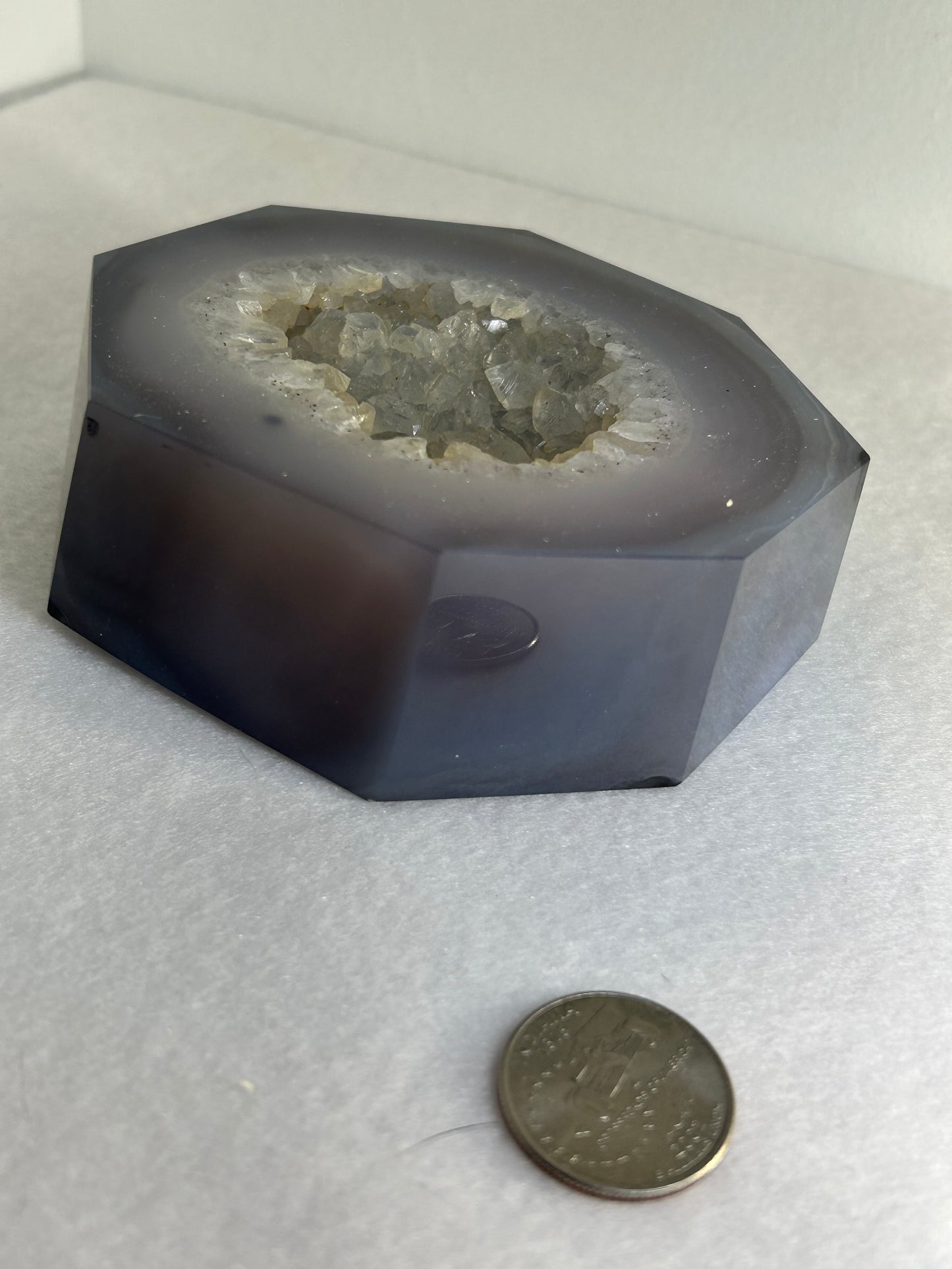 DRUZY CHALCEDONY FREE FORM-purity, serenity, grounding