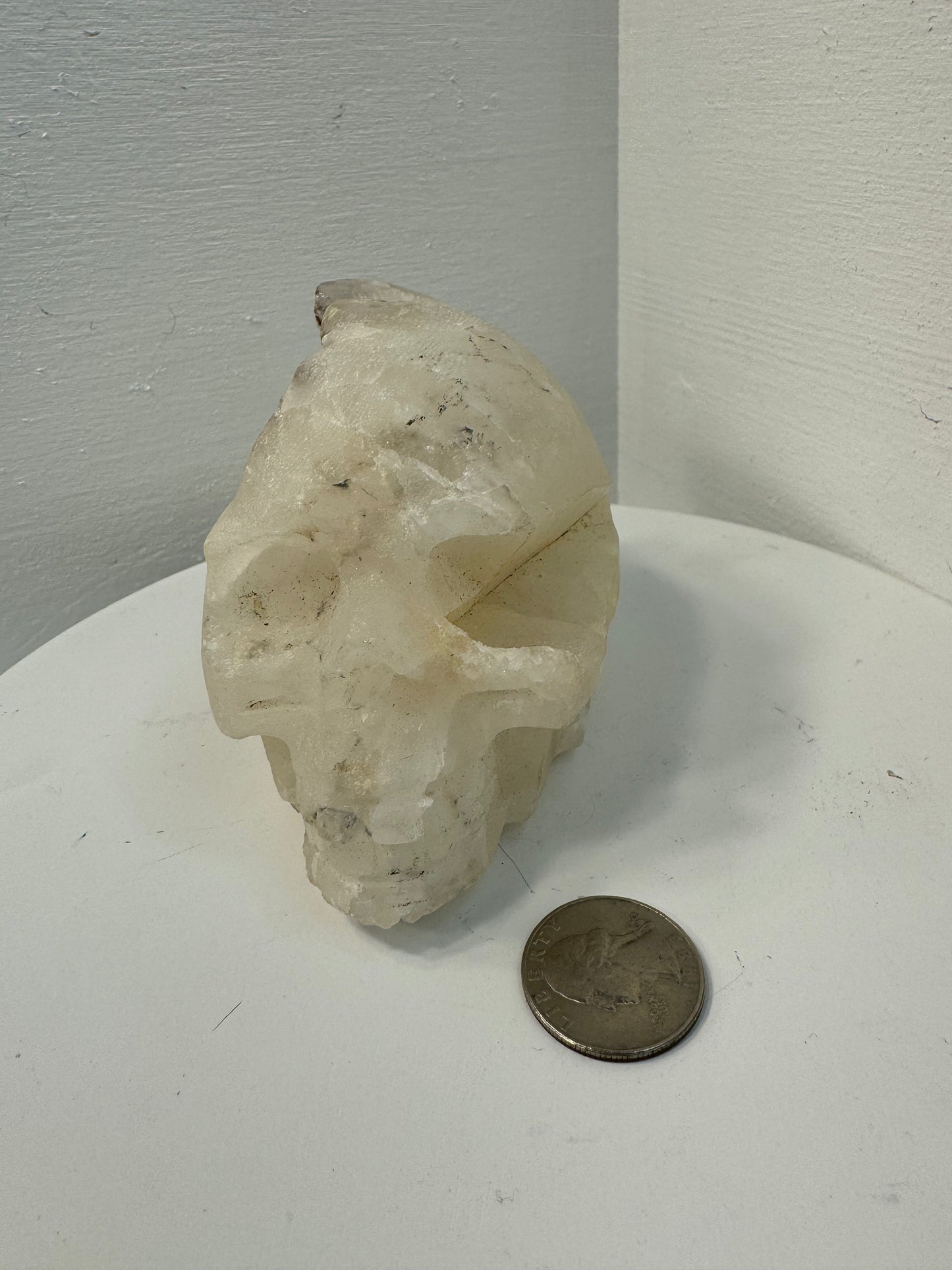 CLEAR QUARTZ CLUSTER SKULL -Clarity, Amplification, Spiritual Connection