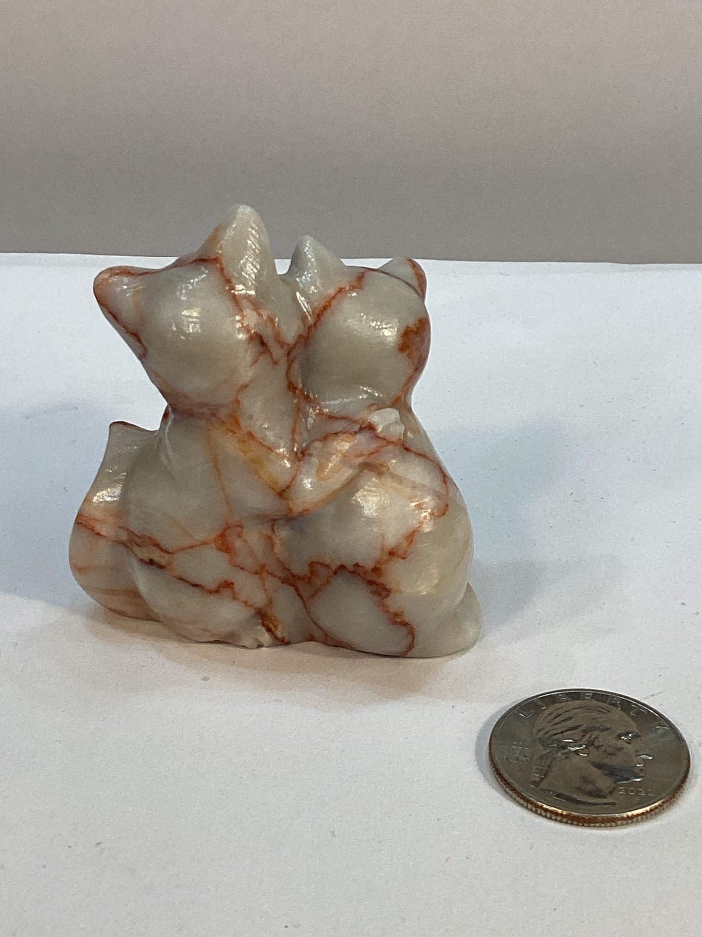 RED VEIN JASPER HUGGING CATS- Love, Unity, and Grounding Energy