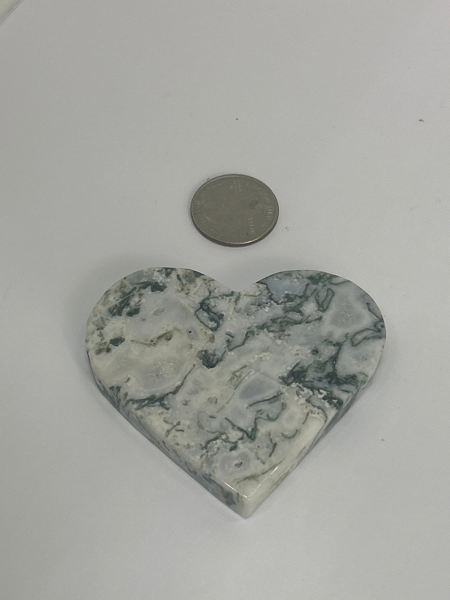 MOSS AGATE HEART-Nature’s Love, Harmony, Grounding Energy