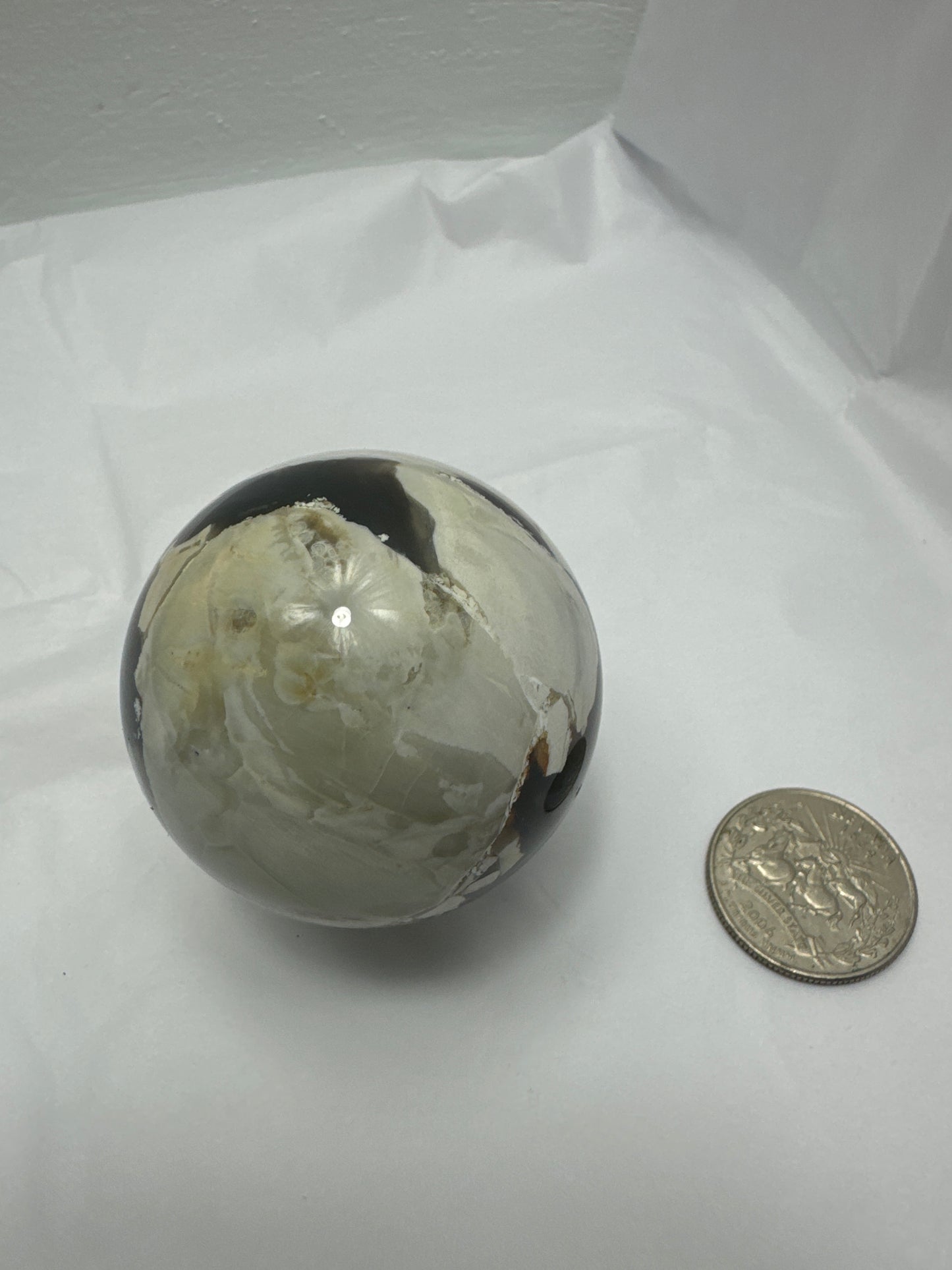 VOLCANO AGATE SPHERE-strength, transformation, grounding