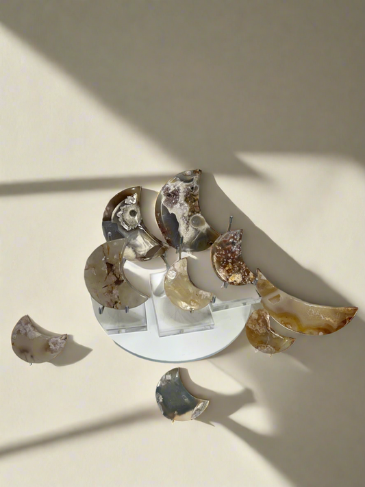 FLOWER AGATE MOON-growth, manifestation, personal transformation