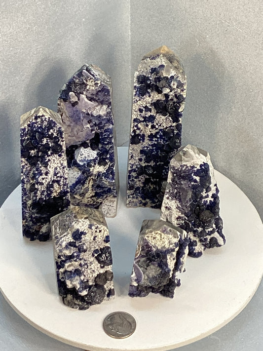 BLUEBERRY JASPER TOWER-Peace, Balance, Grounding Energy