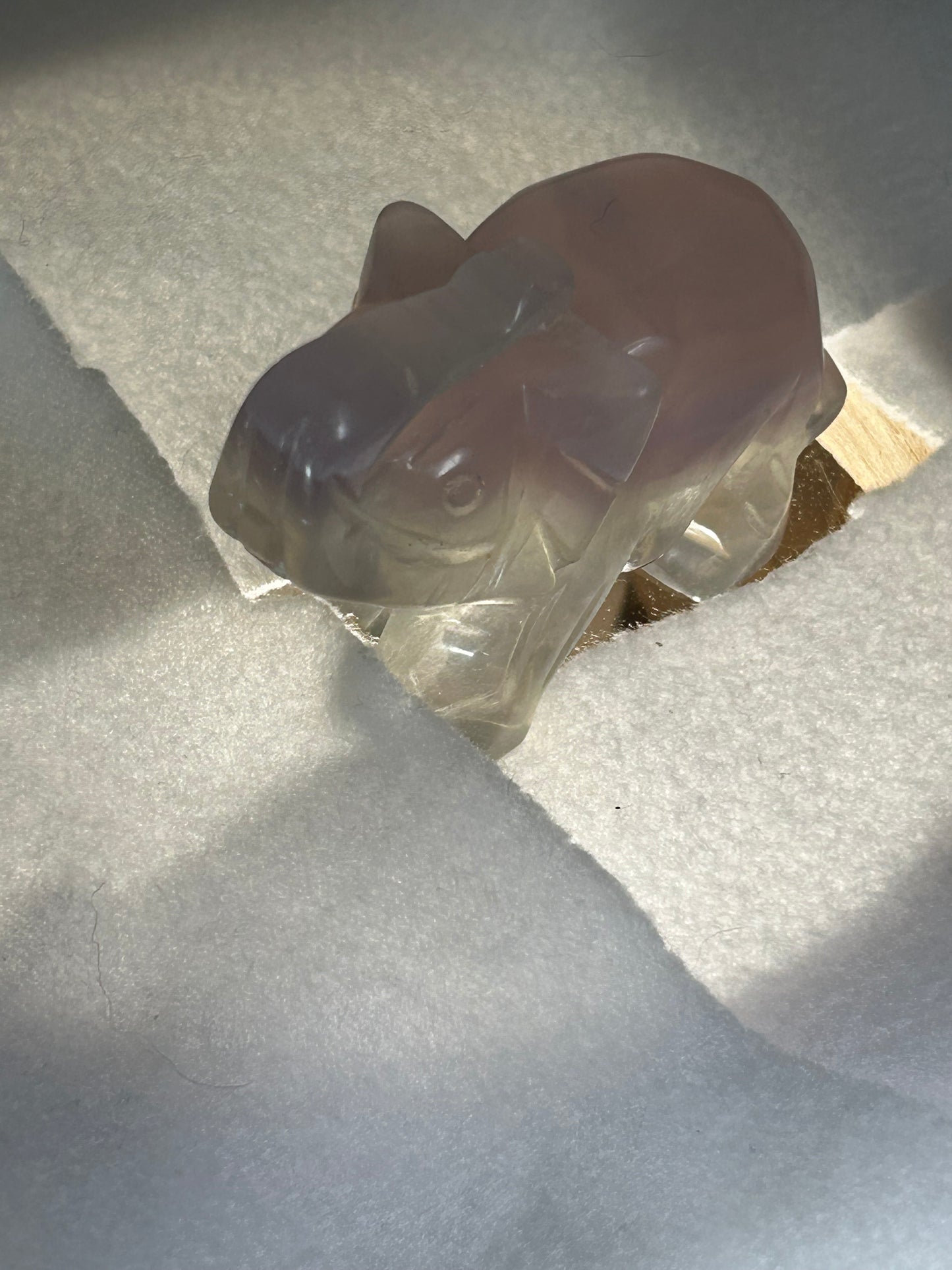 FLUORITE ELEPHANT carving-clarity, focus, growth