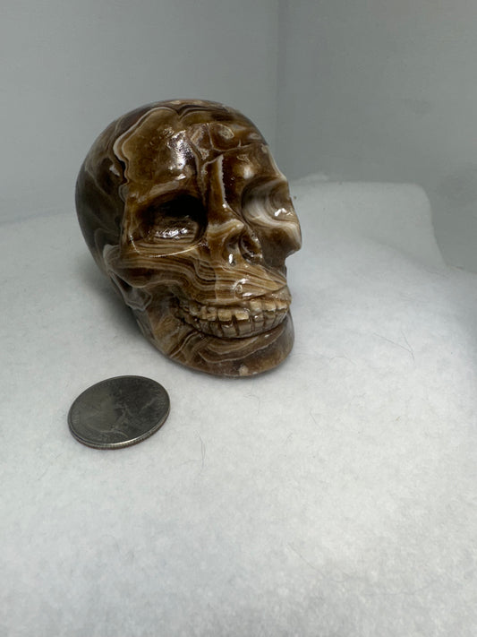 AMBER SKULL-Healing, Protection, Positive Energy