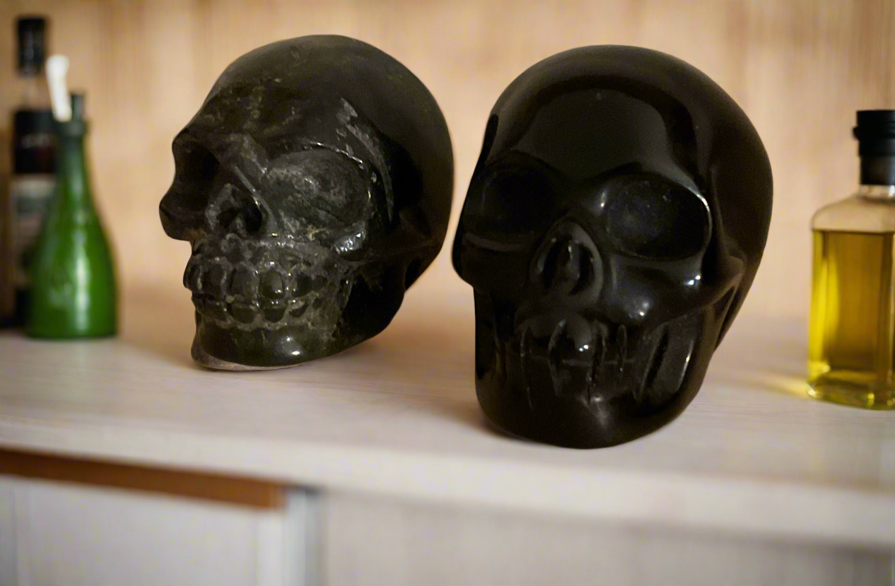 OBSIDIAN SKULL- growth, protection, transformation