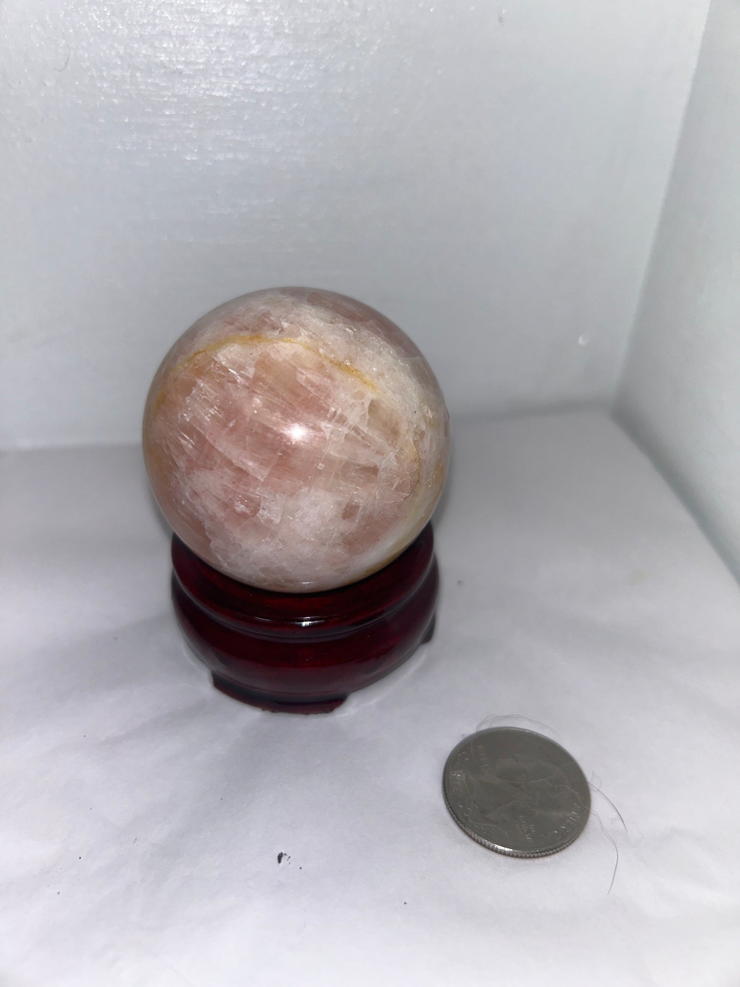 ROSE QUARTZ SPHERE-love, compassion, harmony