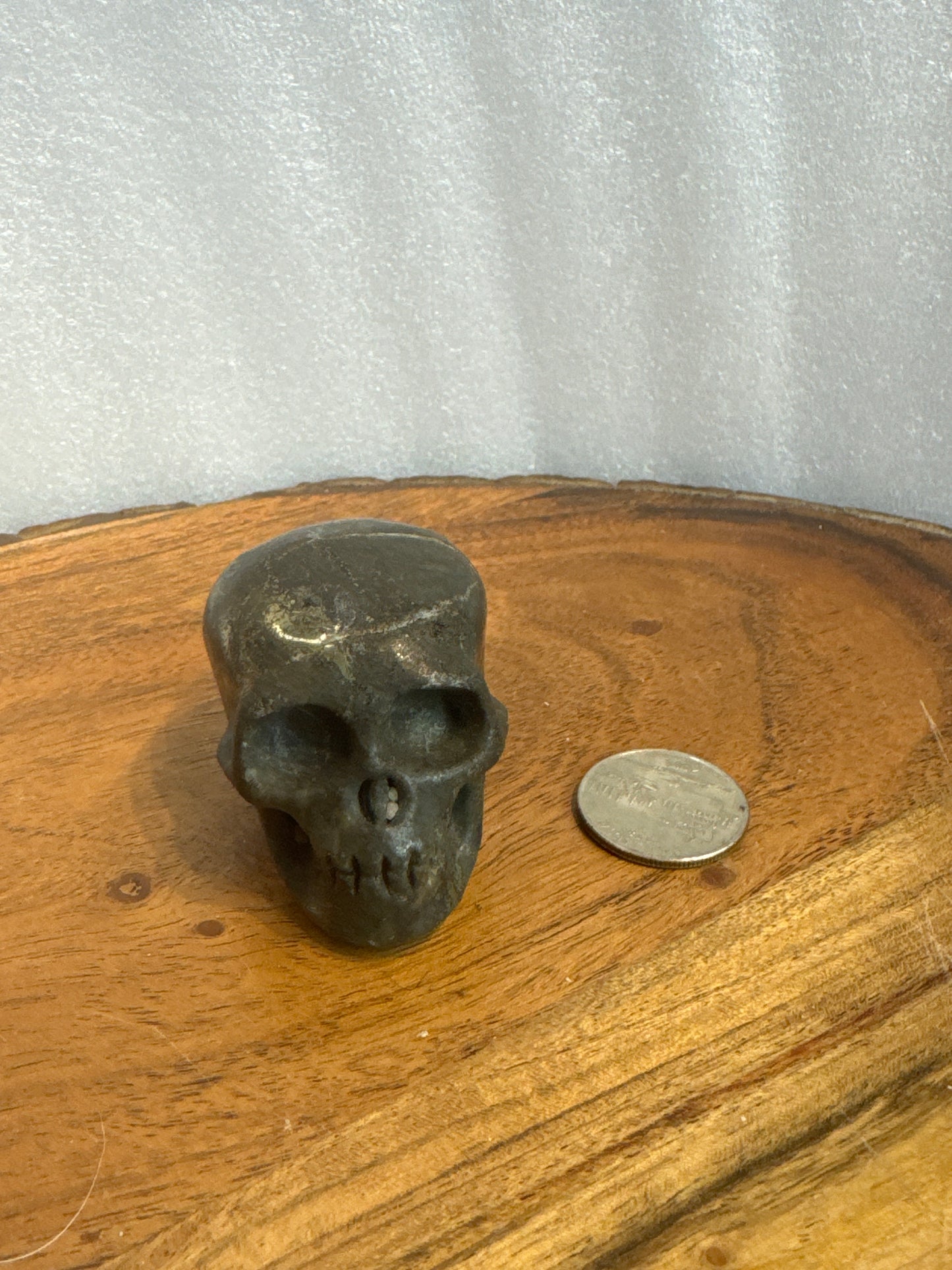 PYRITE SKULL- abundance, confidence, manifestation
