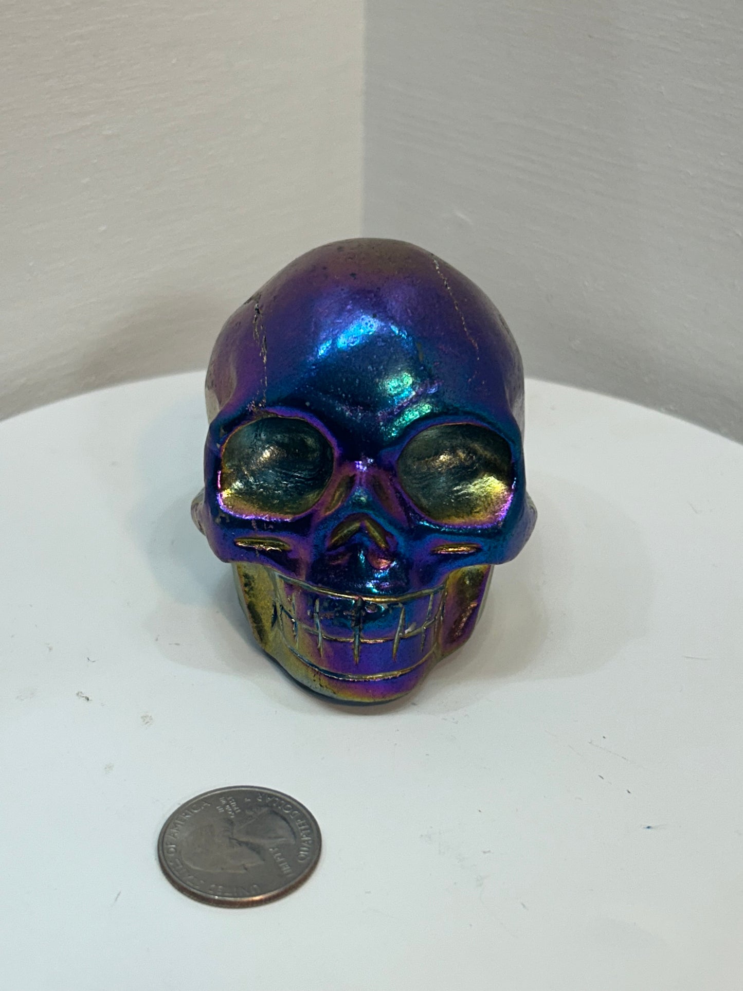 AURA COATED SKULL-Transformation, High Vibration, and Spiritual Awakening
