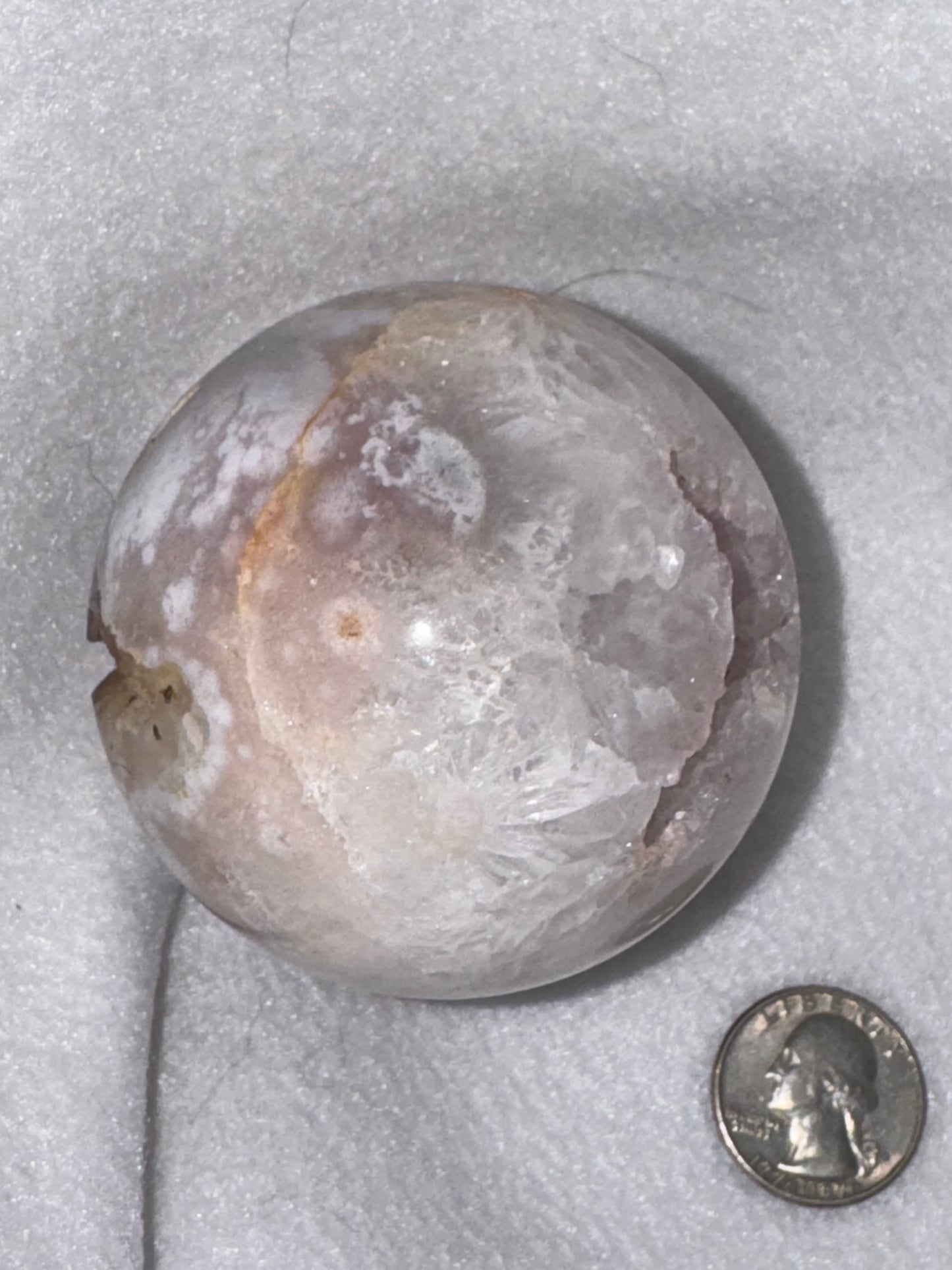 FLOWER AGATE SPHERE-growth, manifestation, and personal transformation
