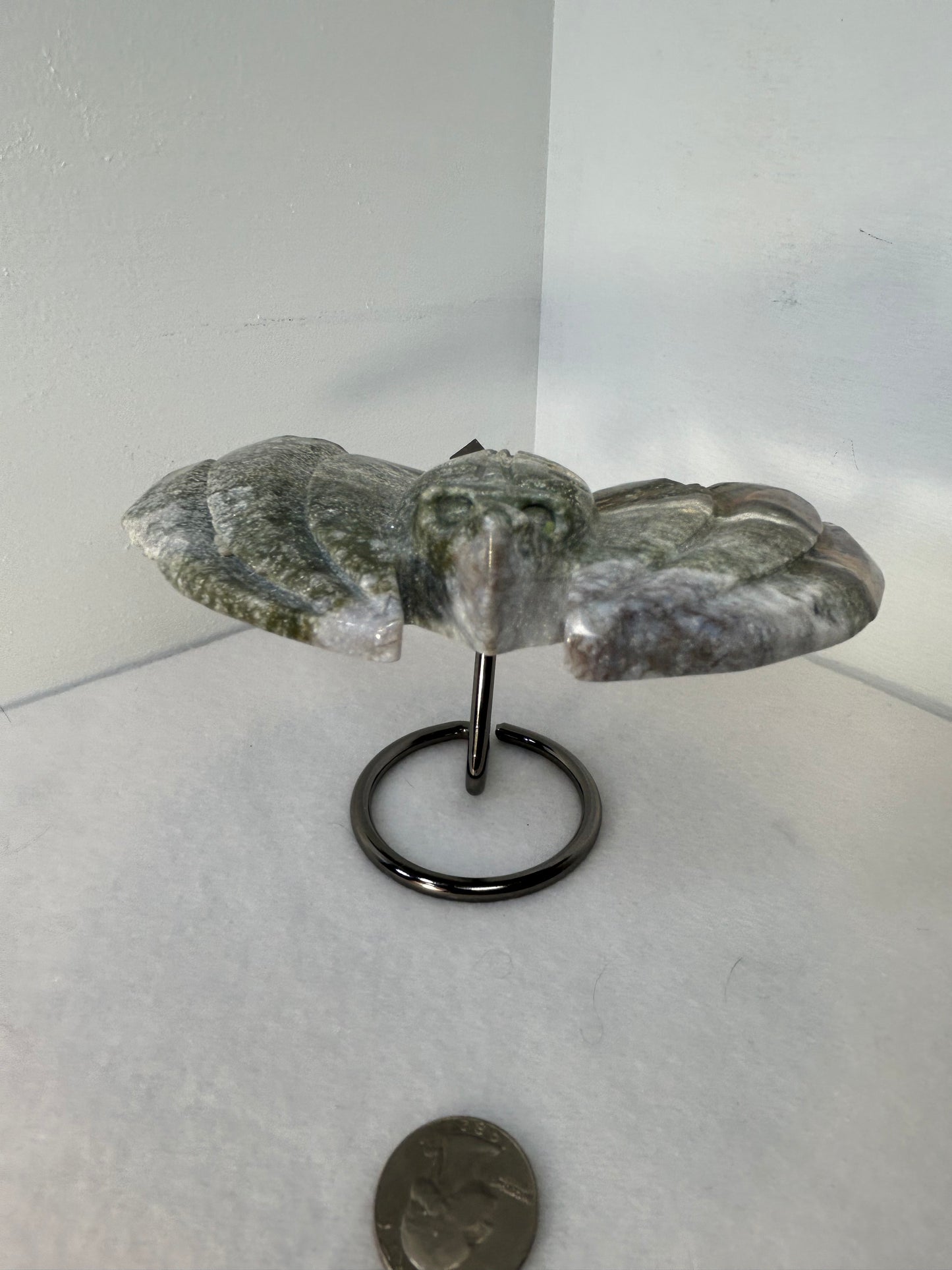 OCEAN JASPER BAT carving-inner peace, emotional healing, spiritual renewal