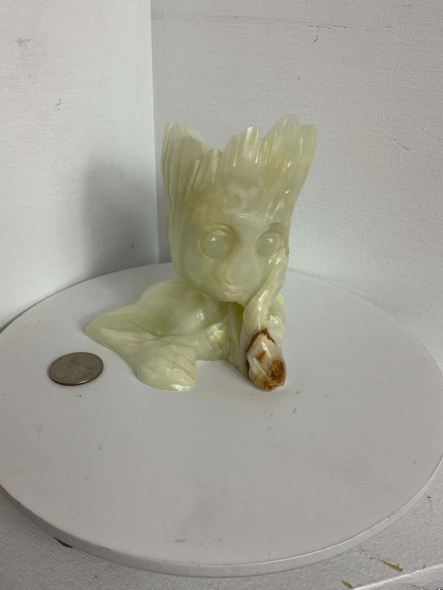 AFGHAN JADE GROOT CARVING-Growth, Protection,  Connection to Nature