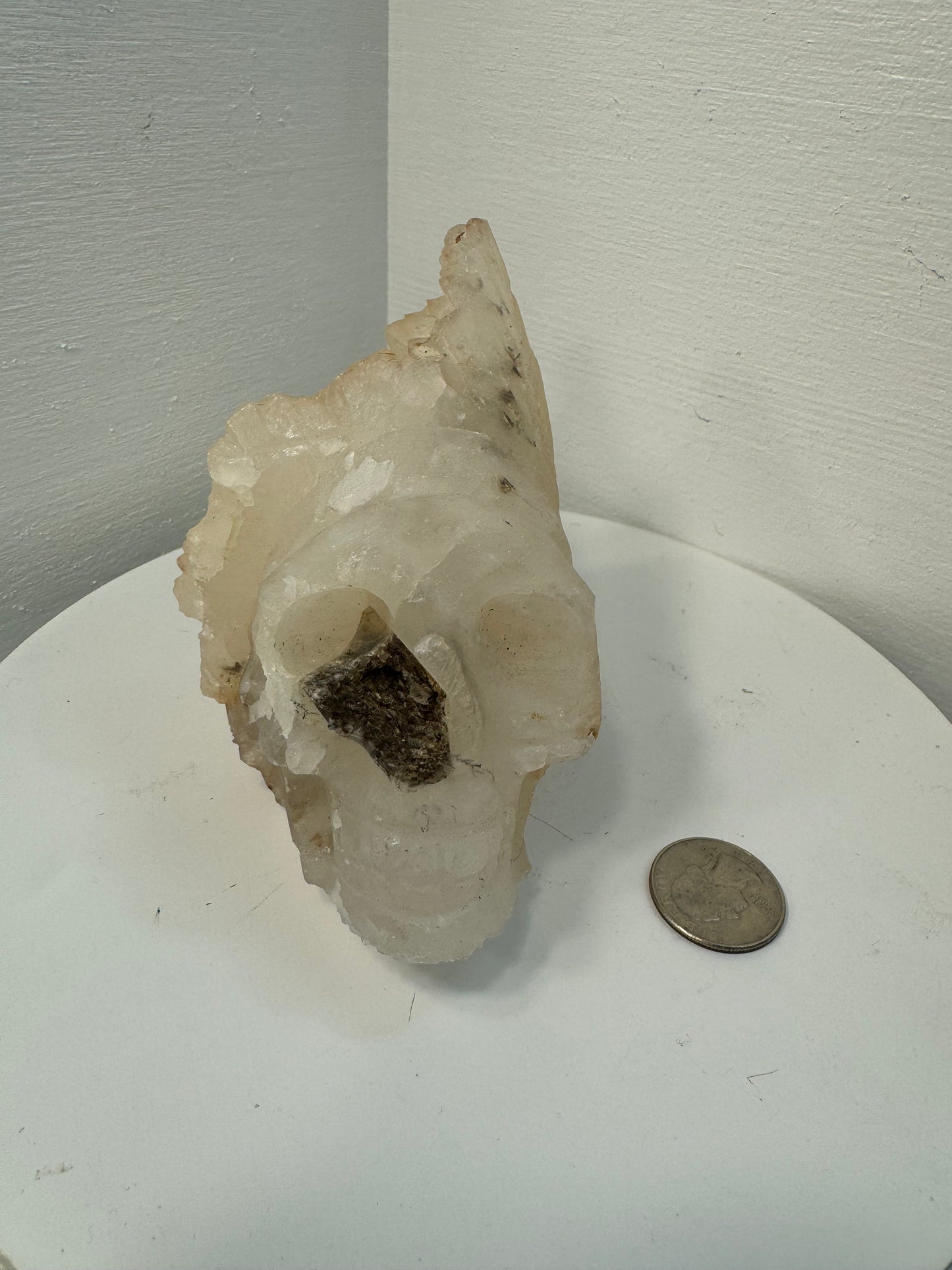 CLEAR QUARTZ CLUSTER SKULL -Clarity, Amplification, Spiritual Connection