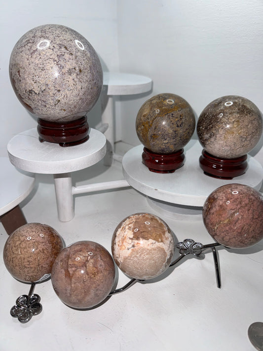 RHYOLITE SPHERE-joy, balance, determination