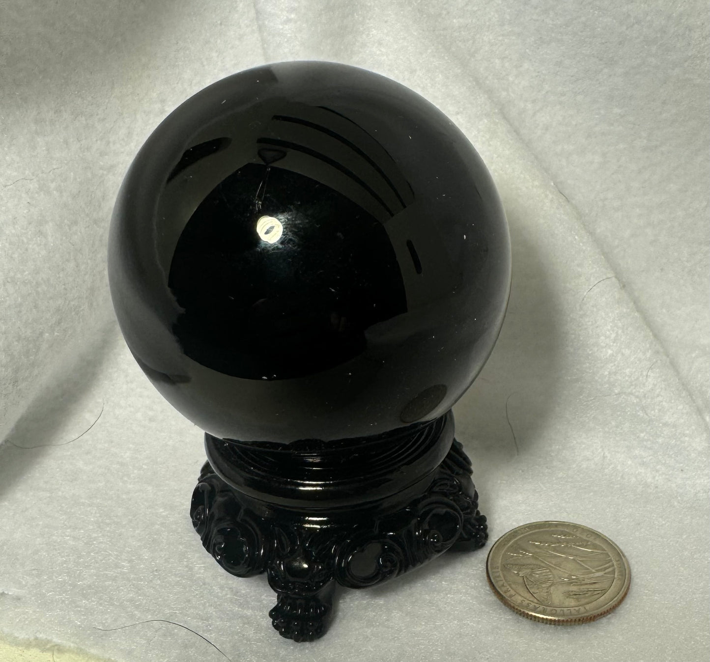 OBSIDIAN SPHERE- growth, protection, transformation