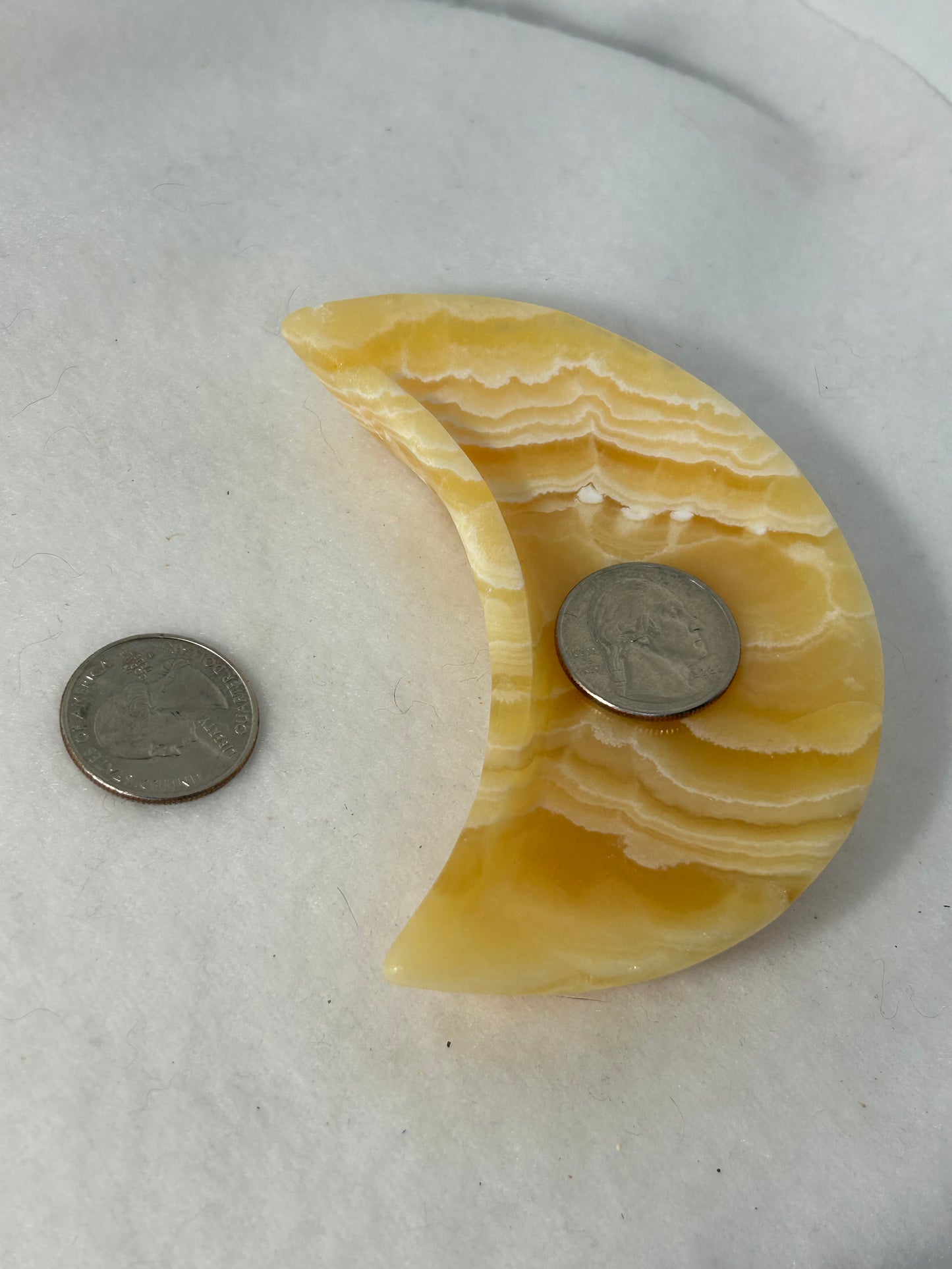 HONEY CALCITE BOWL-determination, creativity, stamina