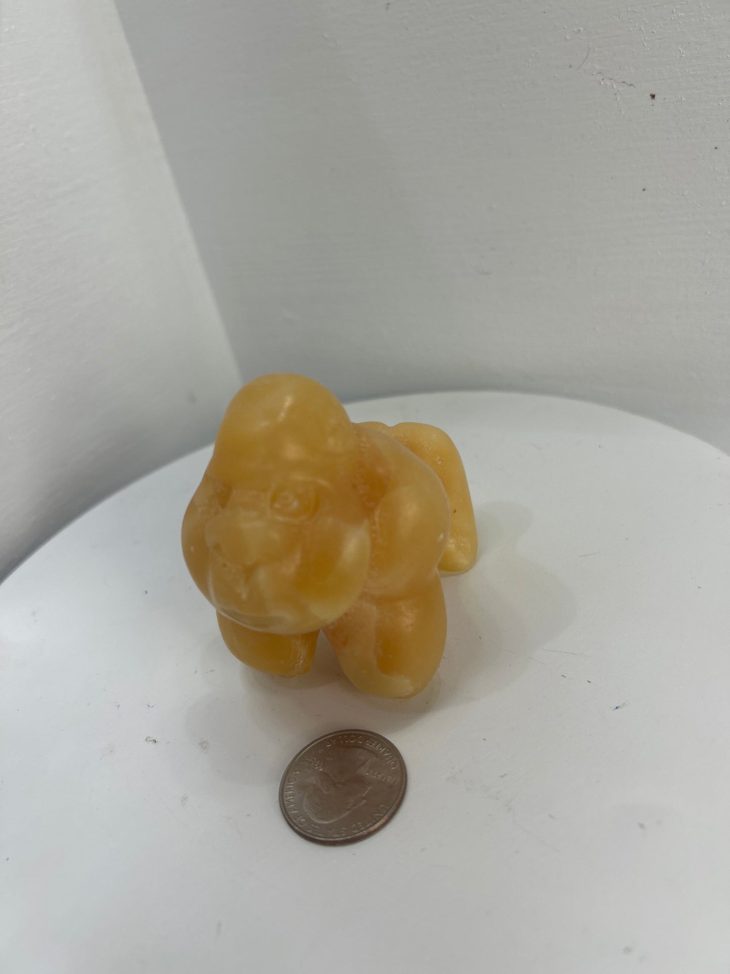 ORANGE CALCITE GORILLA- Vitality, Strength, Emotional Healing
