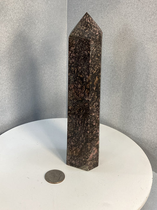 RHODONITE TOWER-Love, Emotional Healing, Inner Strength