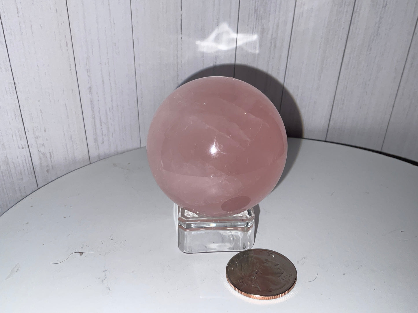 ROSE QUARTZ SPHERE-love, compassion, harmony