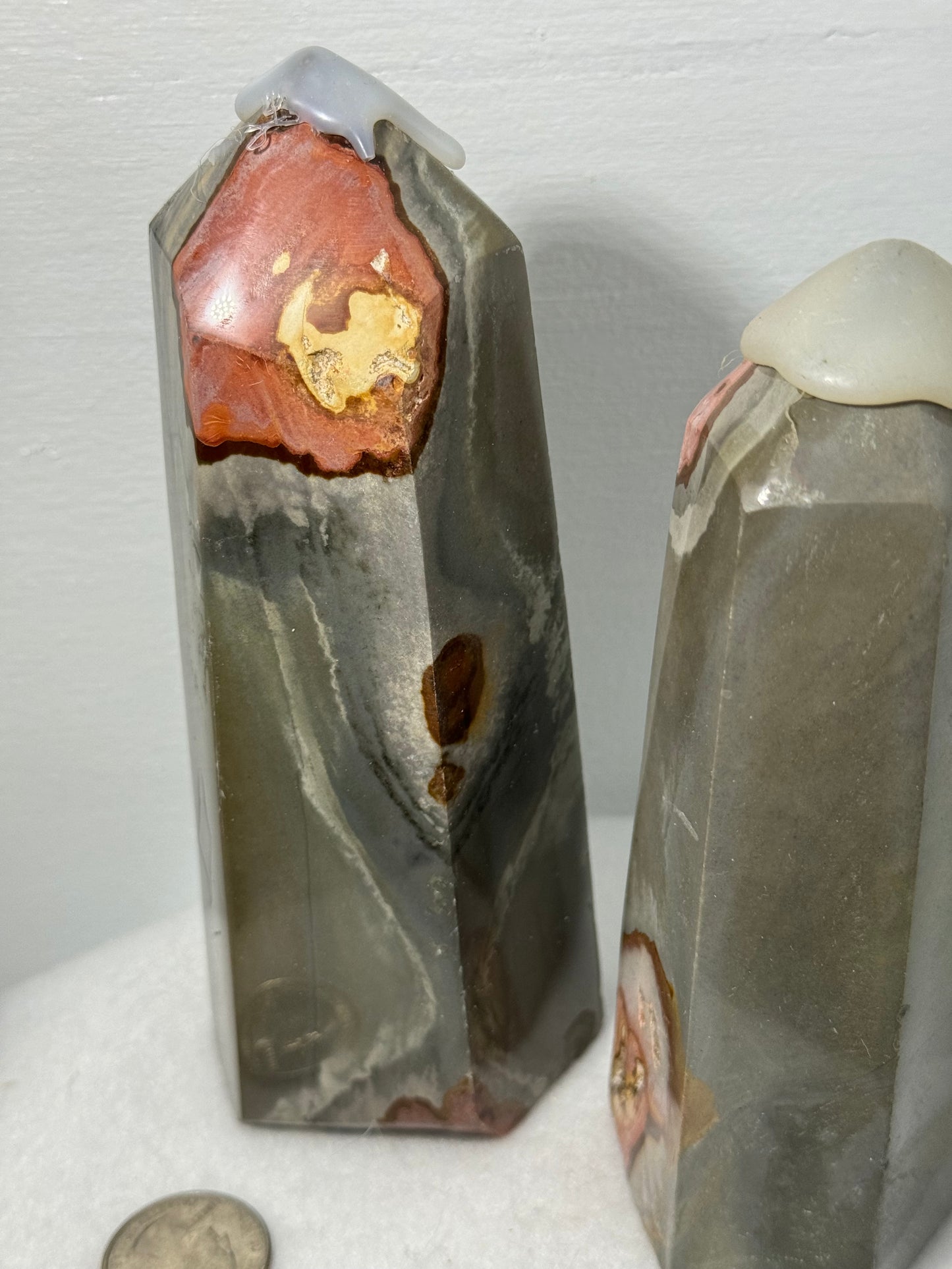 POLYCHROME JASPER TOWER-creativity, positivity, spiritual growth
