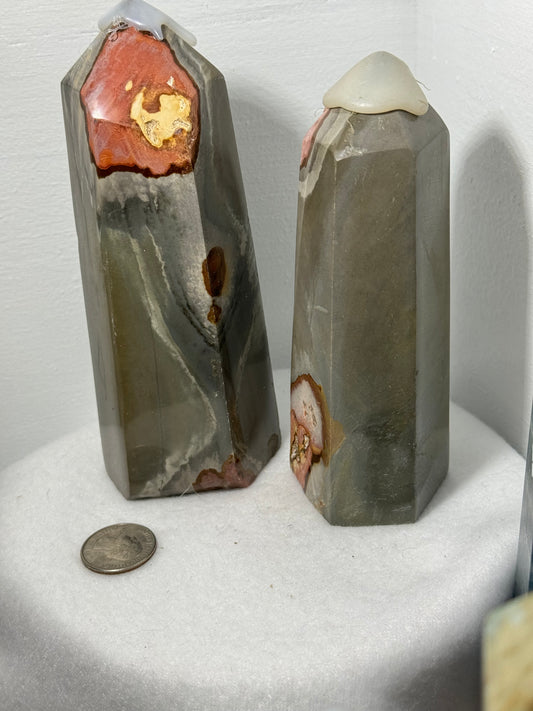 POLYCHROME JASPER TOWER-creativity, positivity, spiritual growth