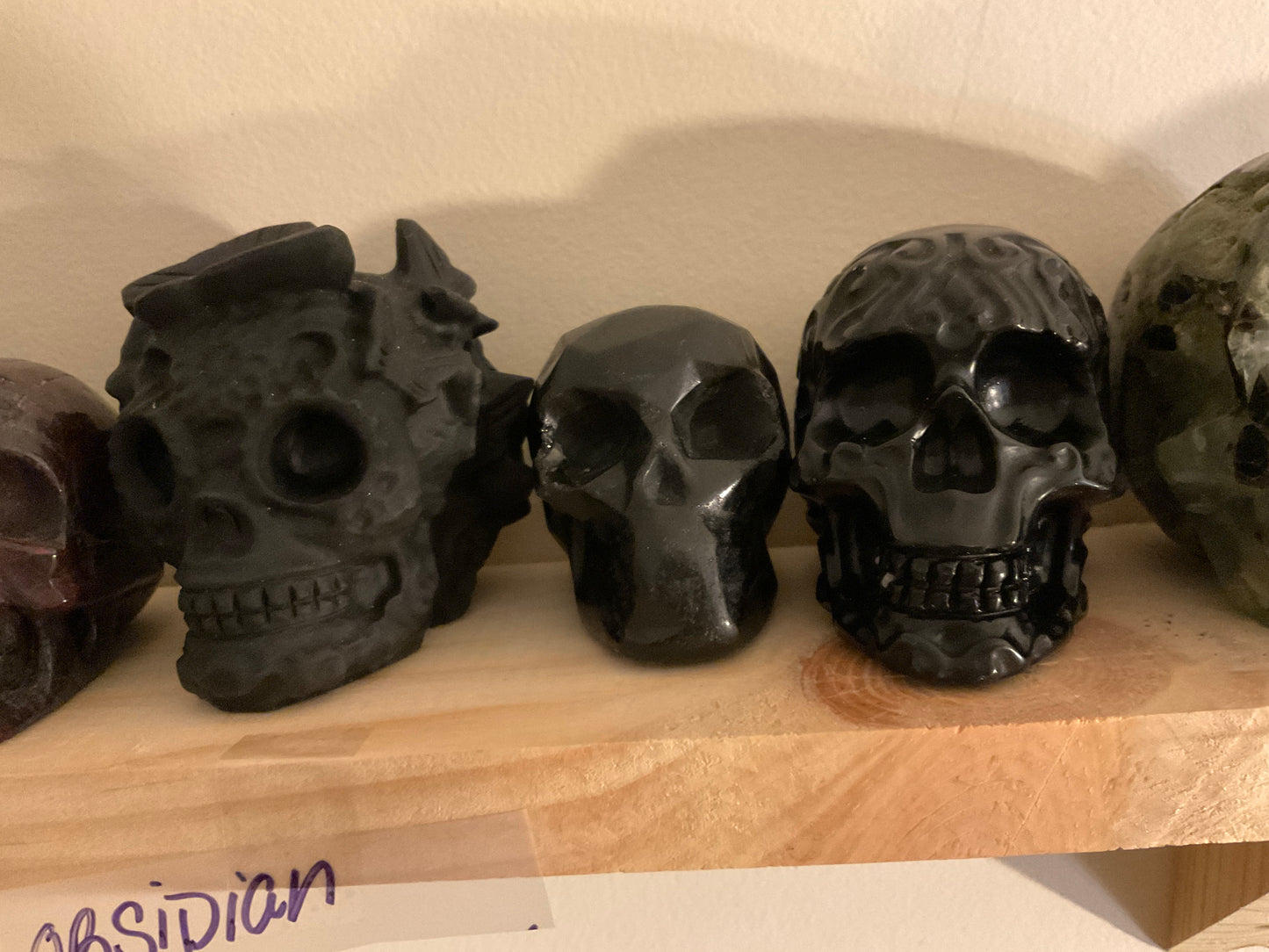 OBSIDIAN SKULL- growth, protection, transformation