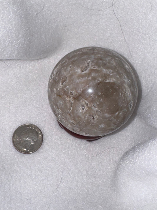 MEXICAN AGATE SPHERE-grounding, protection, inner strength