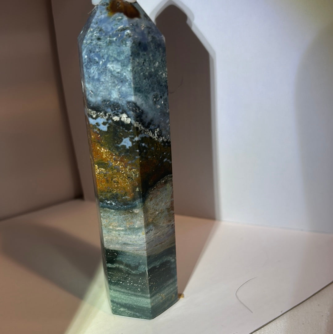 OCEAN JASPER TOWER -inner peace, emotional healing, spiritual renewal