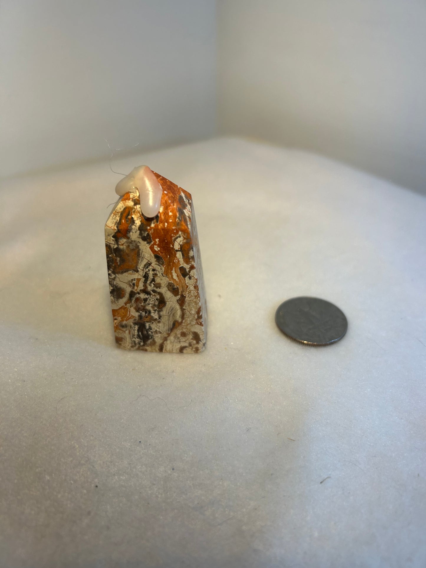 BRECCIATED JASPER TOWER-grounding, strength, resilience