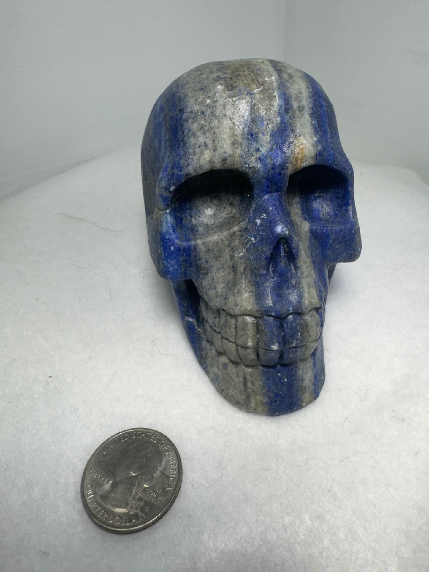 LAPIS LAZULI SKULL-confidence, honesty, integrity
