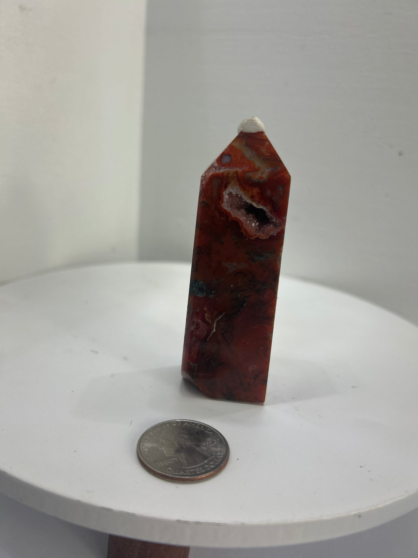 RED MOSS AGATE TOWER~ Growth, Vitality, and Grounding