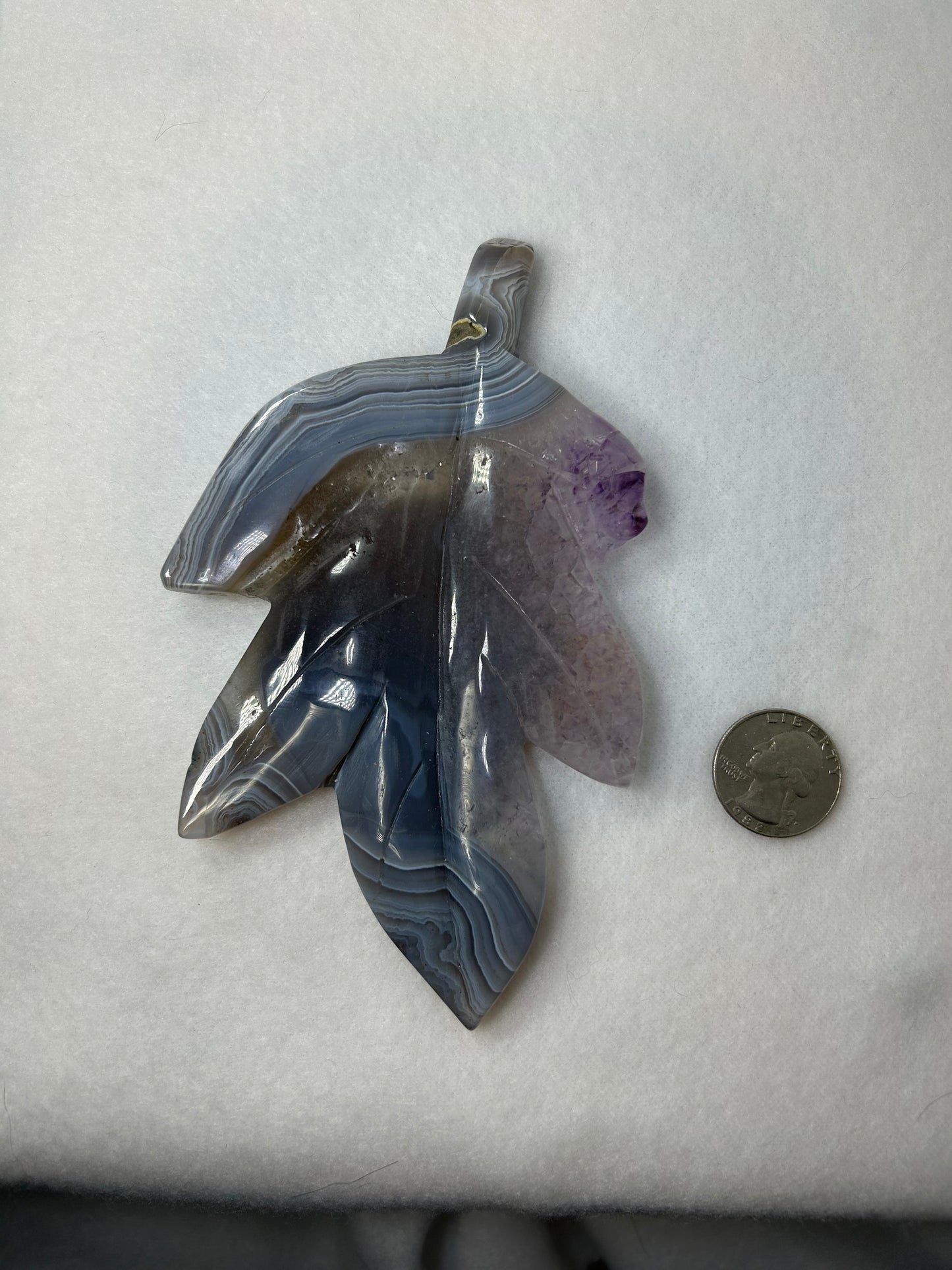 BANDED AGATE LEAF -stability, protection, balance