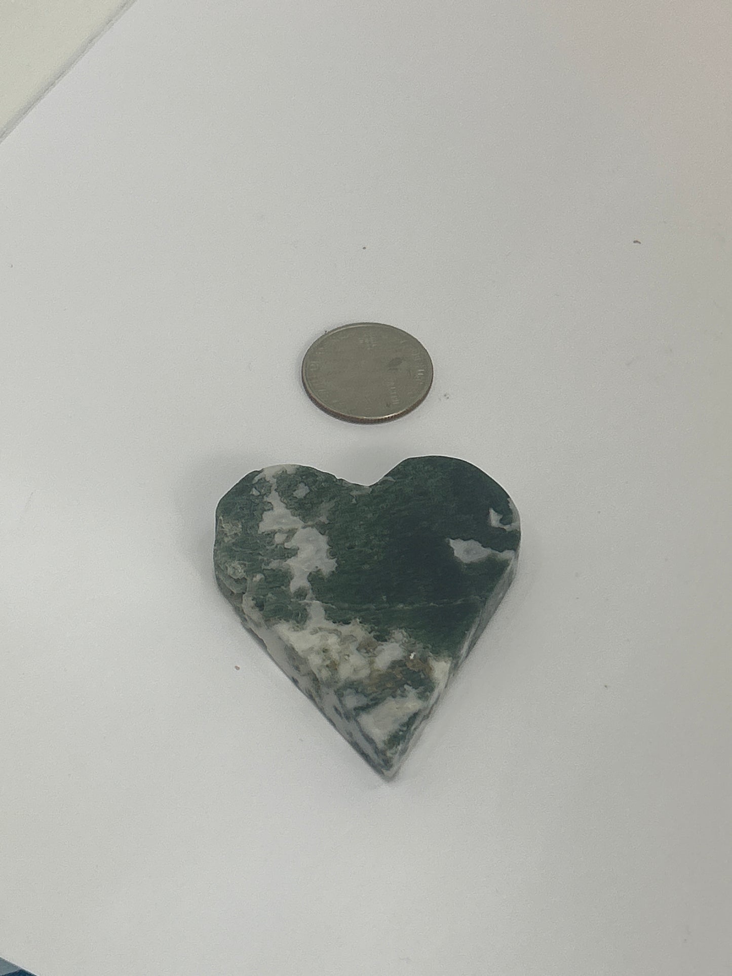 MOSS AGATE HEART-Nature’s Love, Harmony, Grounding Energy