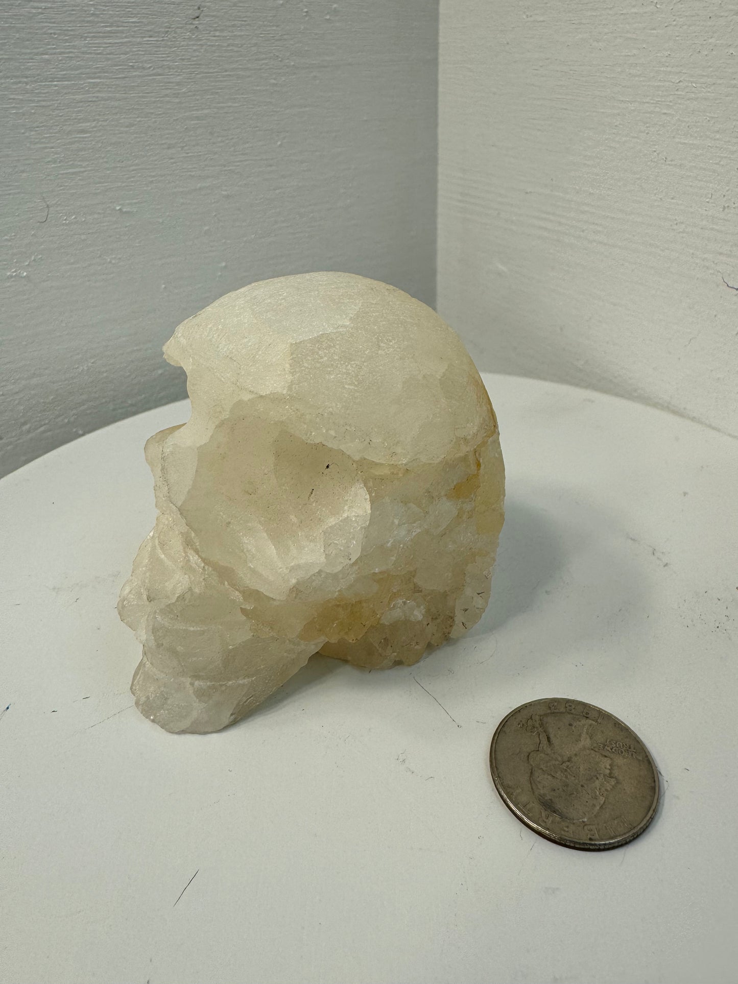 CLEAR QUARTZ CLUSTER SKULL -Clarity, Amplification, Spiritual Connection