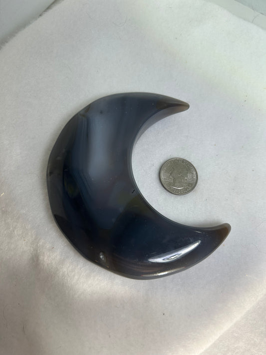 BANDED AGATE MOON-stability, protection, balance