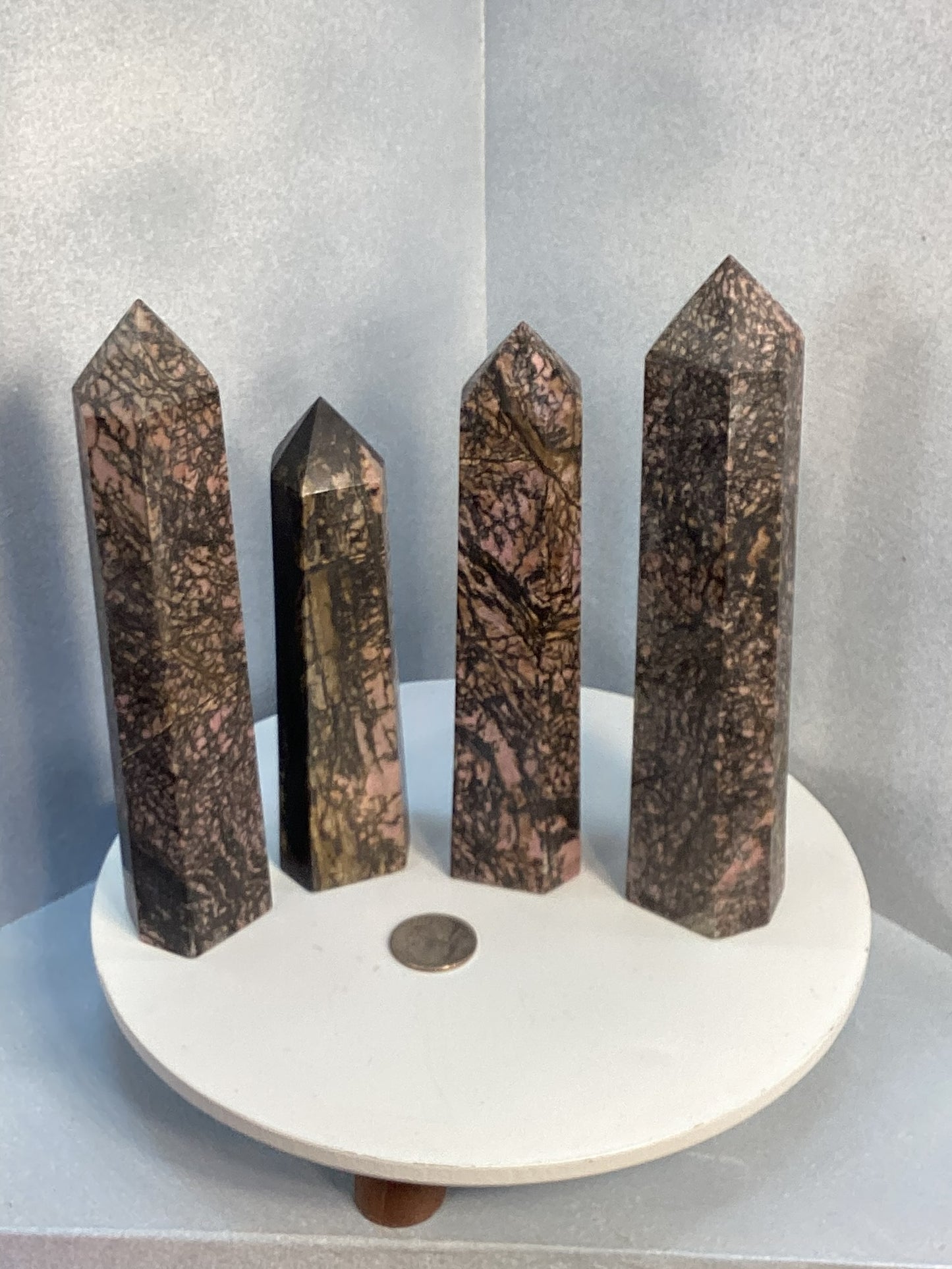 RHODONITE TOWER-Love, Emotional Healing, Inner Strength