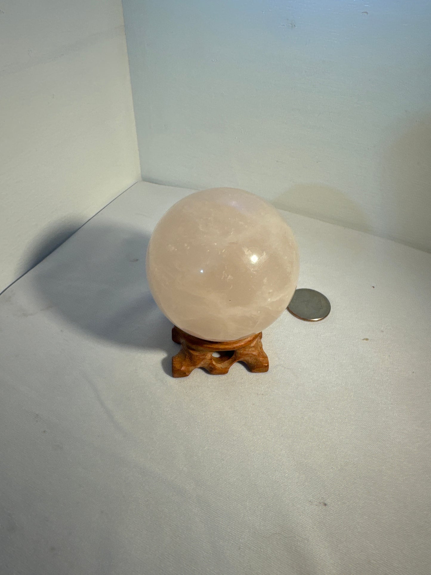 ROSE QUARTZ SPHERE-love, compassion, harmony