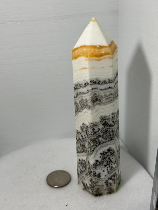 CRAZY LACE AGATE TOWER -joy, laughter, optimism