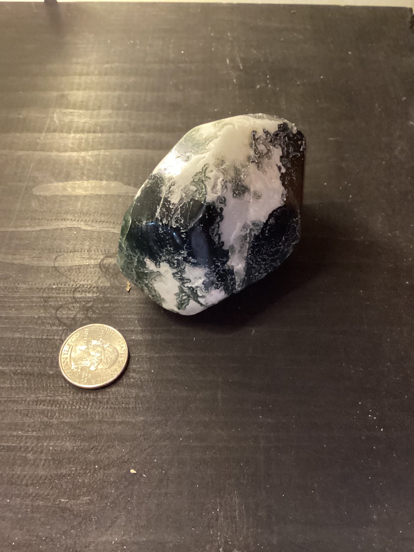 MOSS AGATE FREEFORM-Growth, Harmony, and Connection to Nature