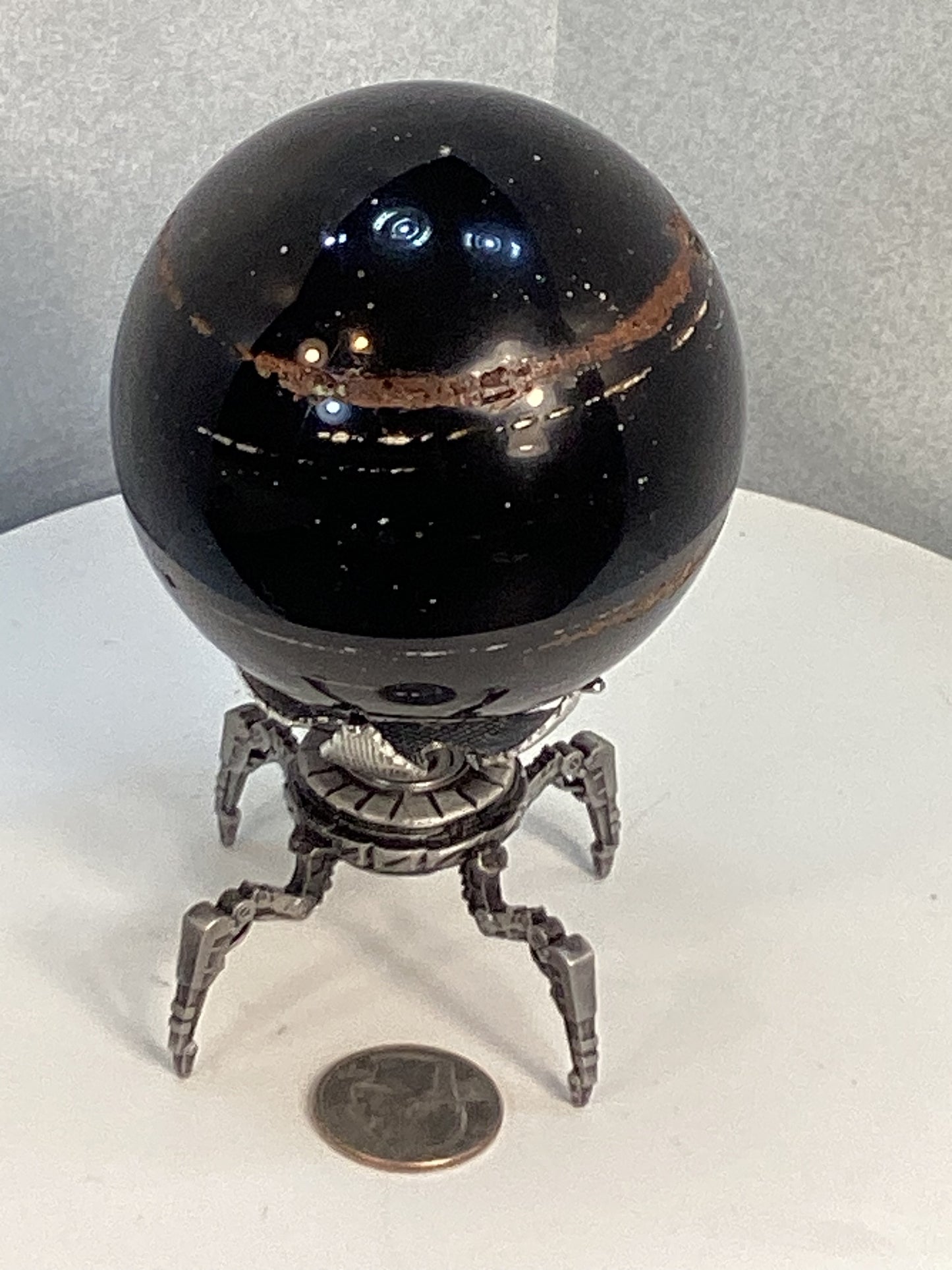 OBSIDIAN SPHERE- growth, protection, transformation