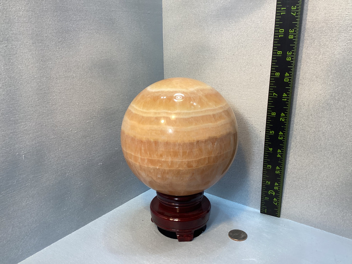 HONEY CALCITE SPHERE-Joy, Creativity, and Energizing Vitality