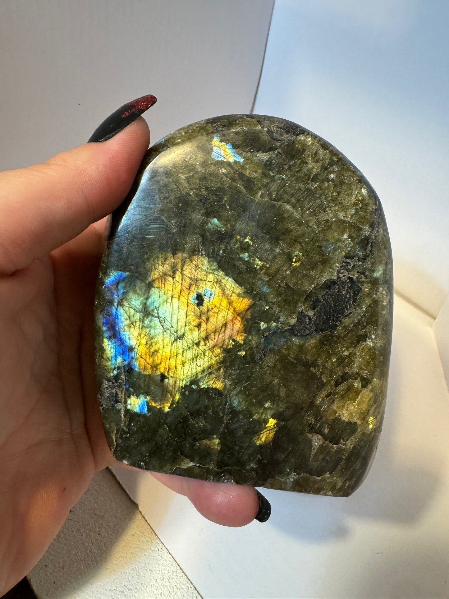 LABRADORITE FREEFORM-intuition, protection, and spiritual awakening