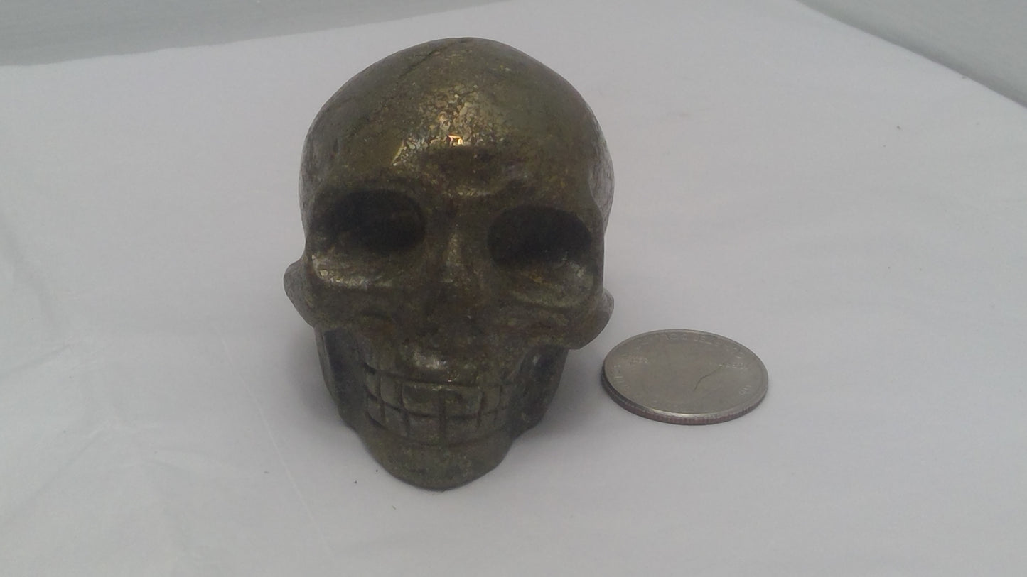 PYRITE SKULL- abundance, confidence, manifestation