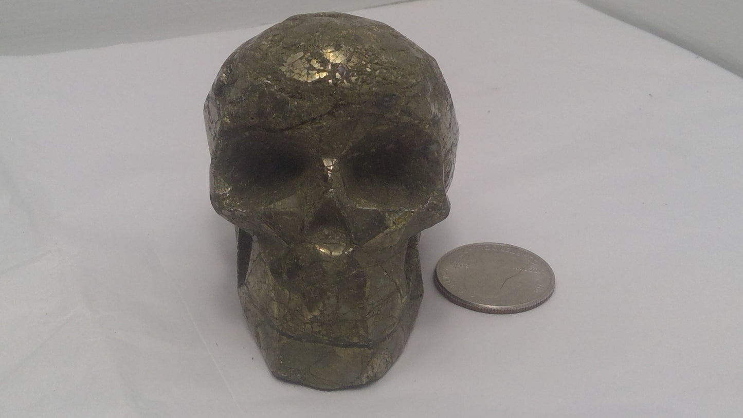 PYRITE SKULL- abundance, confidence, manifestation