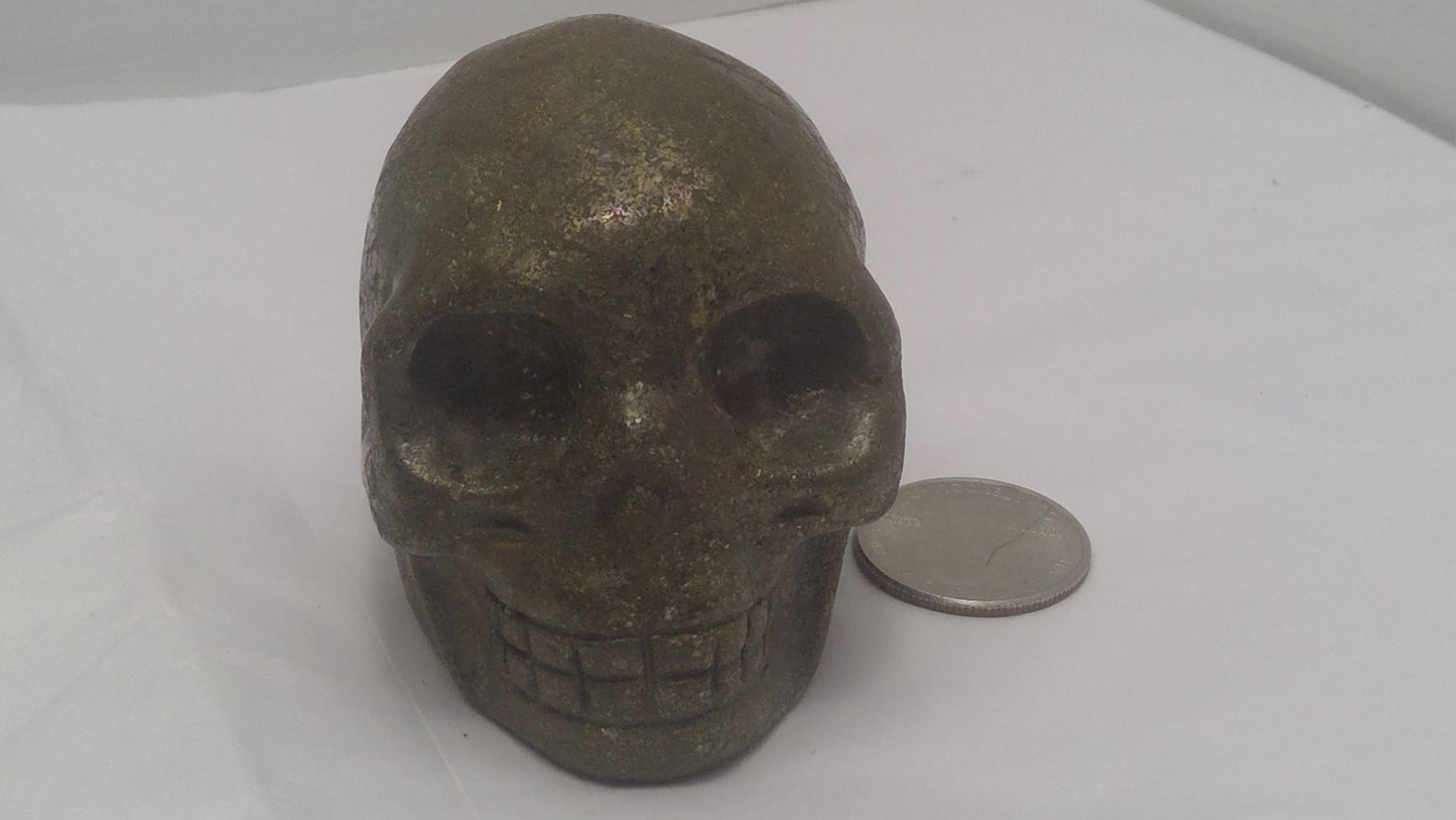 PYRITE SKULL- abundance, confidence, manifestation