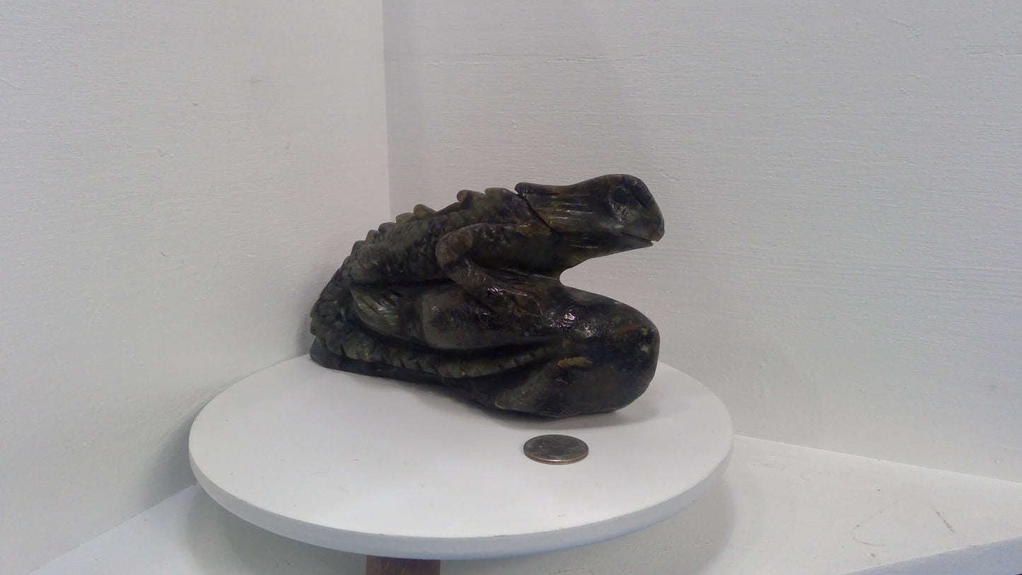 LIZARD CARVING