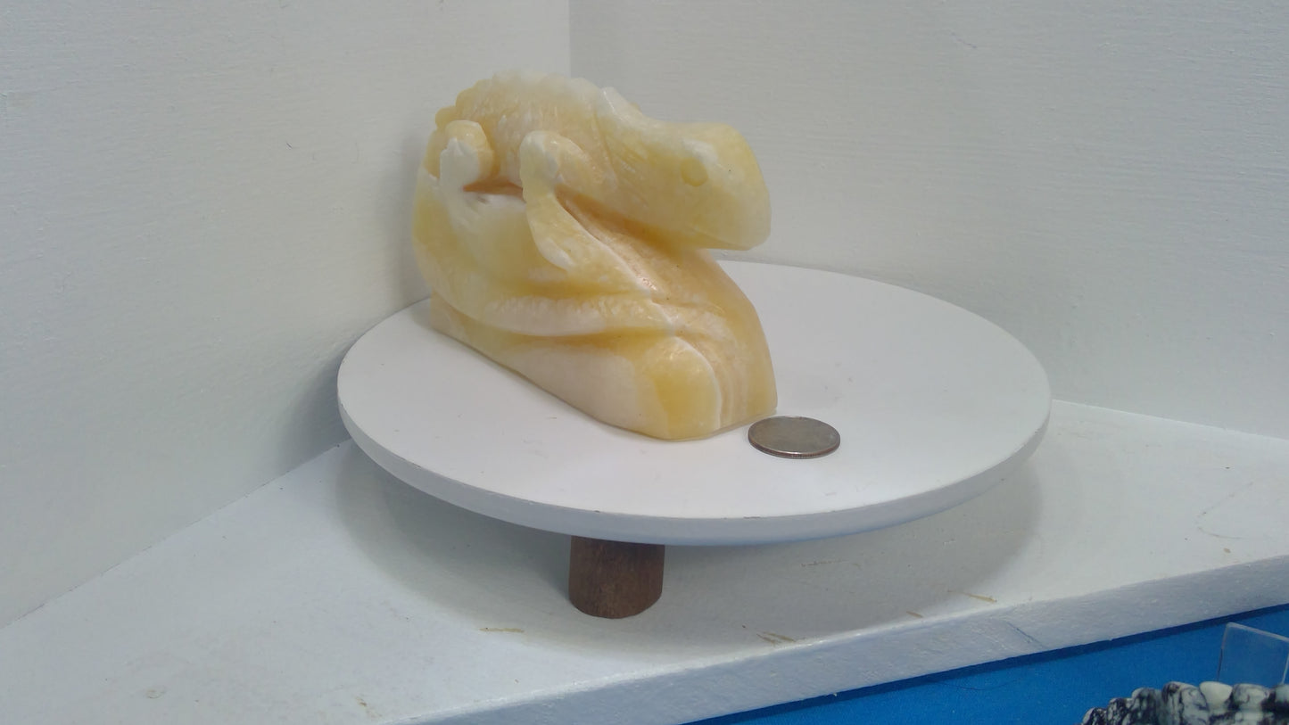 LIZARD CARVING