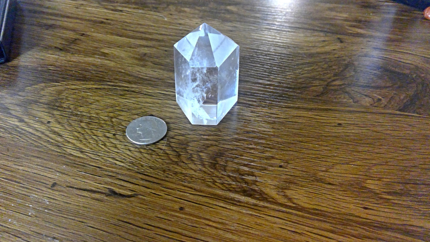 CLEAR QUARTZ TOWER- healing, spirituality, enlightenment
